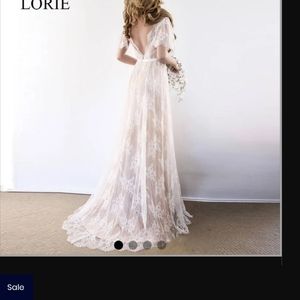 Boho wedding dress - never worn or altered